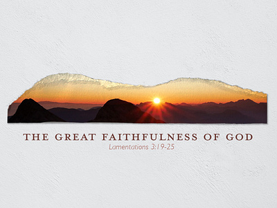 The Great Faithfulness of God design designer photoshop thumbnail web graphic