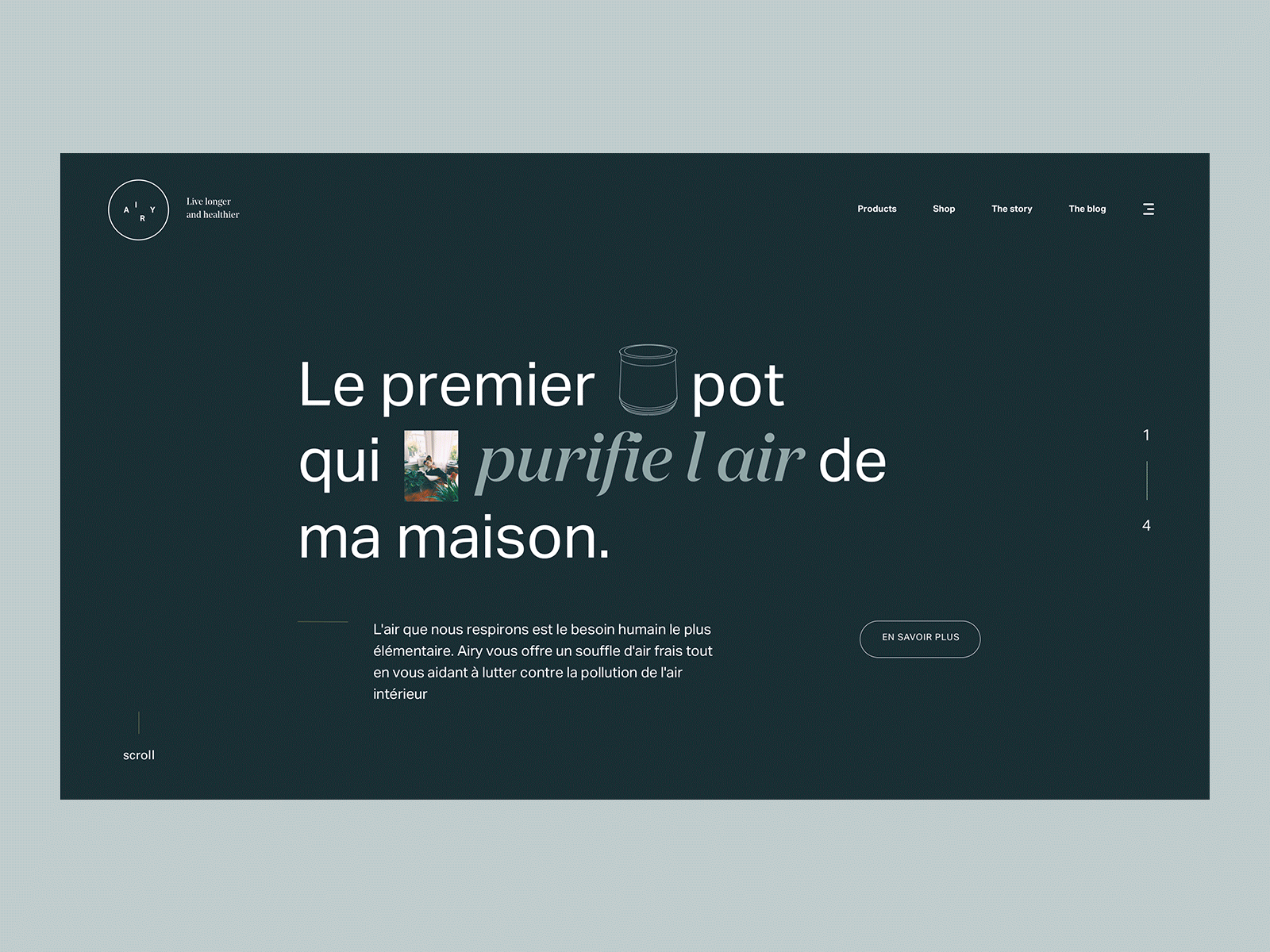 Minimal Homepage Design for a ecommerce art direction branding ecommerce gif homepage minimal minimalist typography ui uiux userinterface web webdesign website
