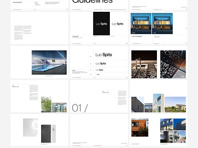 Brand Guidelines for an architecture company architecture branding guidelines identity minimal