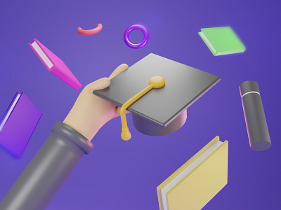 Happy Graduation 2020 3d 3d modeling architectural design branding design ui design