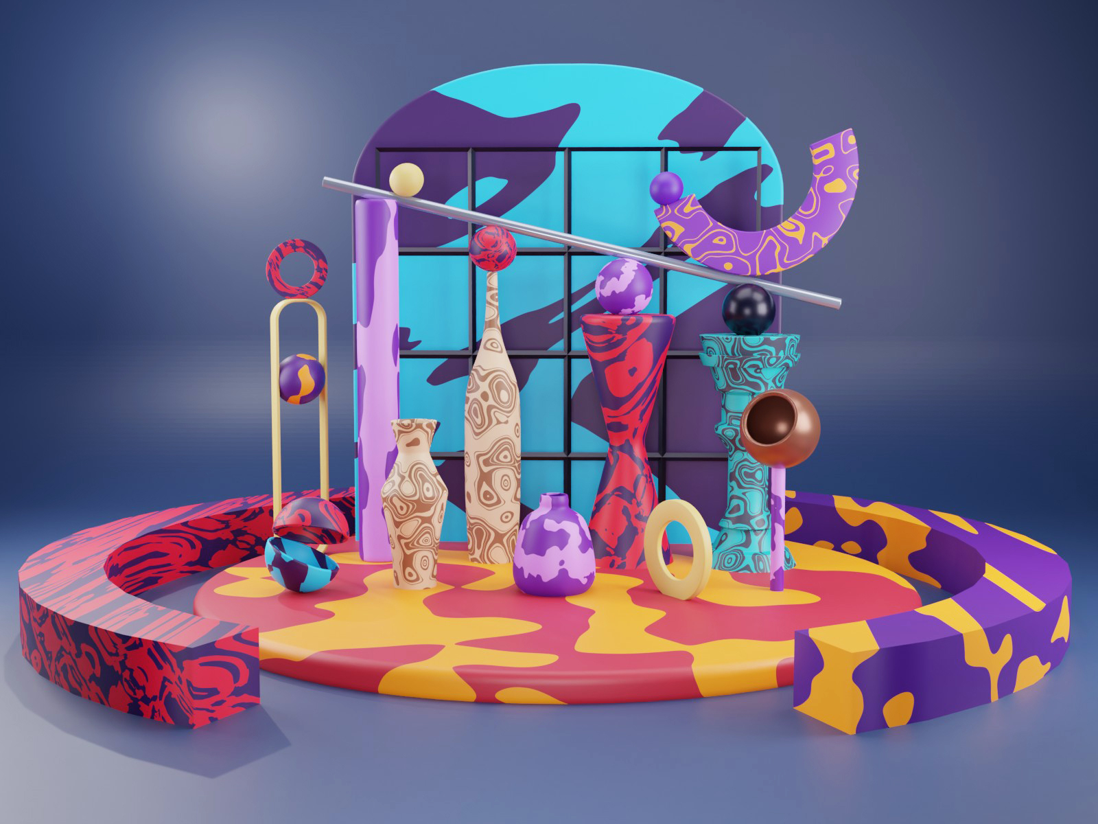 3D Soft Model Abstract Style By Bagas Muadun On Dribbble