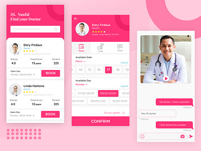 Find a Doctor typography ui ux