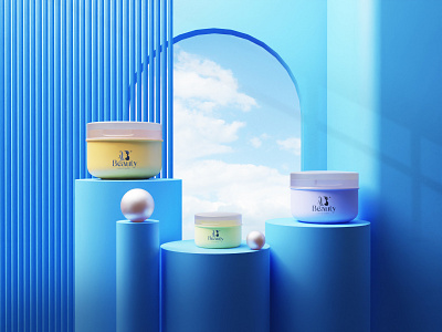 Skincare Beauty 2.0 3d modeling branding design illustration