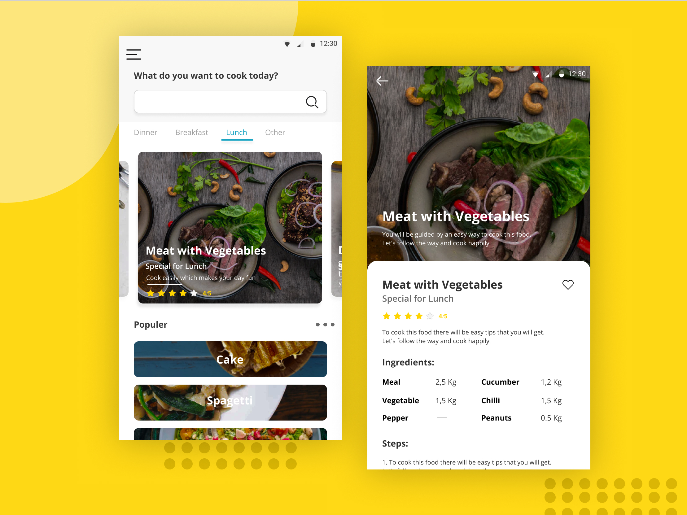 Cook Apps By Bagas Muadun On Dribbble