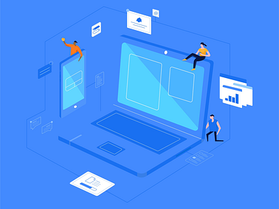 Landing page illustration