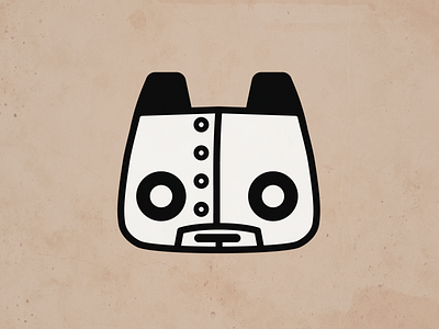 Digibear Head Redesign cartoon cute illustration illustrator logo panda retro design robot vector