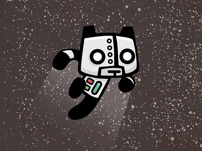 Digi In Space! cartoon childrens illustration cute follow me illustraion illustration illustrator panda retro design vector vectorart