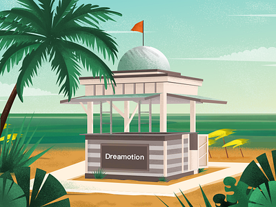 Beach！ app design illustration ui