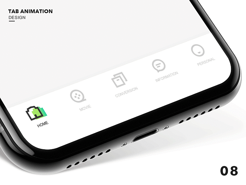 Tab animation animation app design icon illustration logo ui ux