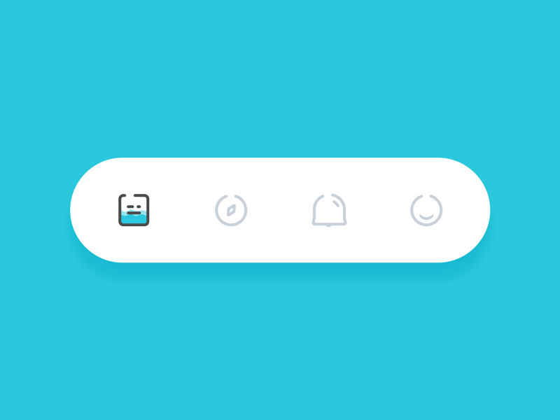 Tabbar animation - CodePen by Milan Raring on Dribbble