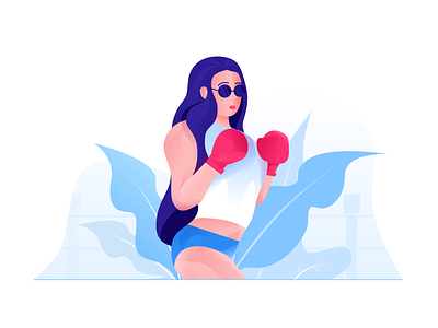 Boxer app design icon illustration illustrator ui web