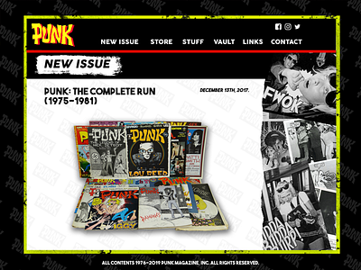 Punk Magazine - Website Layout legs mcneil punk