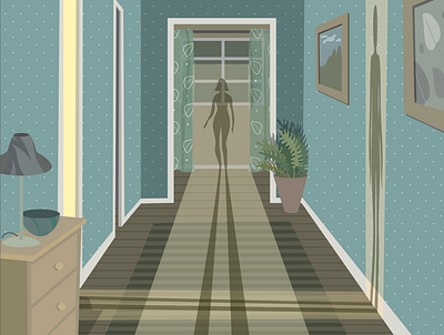 Hallway design freelancer illustration illustrator vector