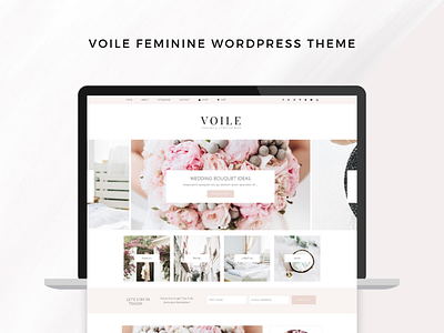 Voile Feminine WordPress Theme Genesis Framework blog blog design fashion genesis lifestyle theme web design wordpress wordpress blog theme wordpress theme