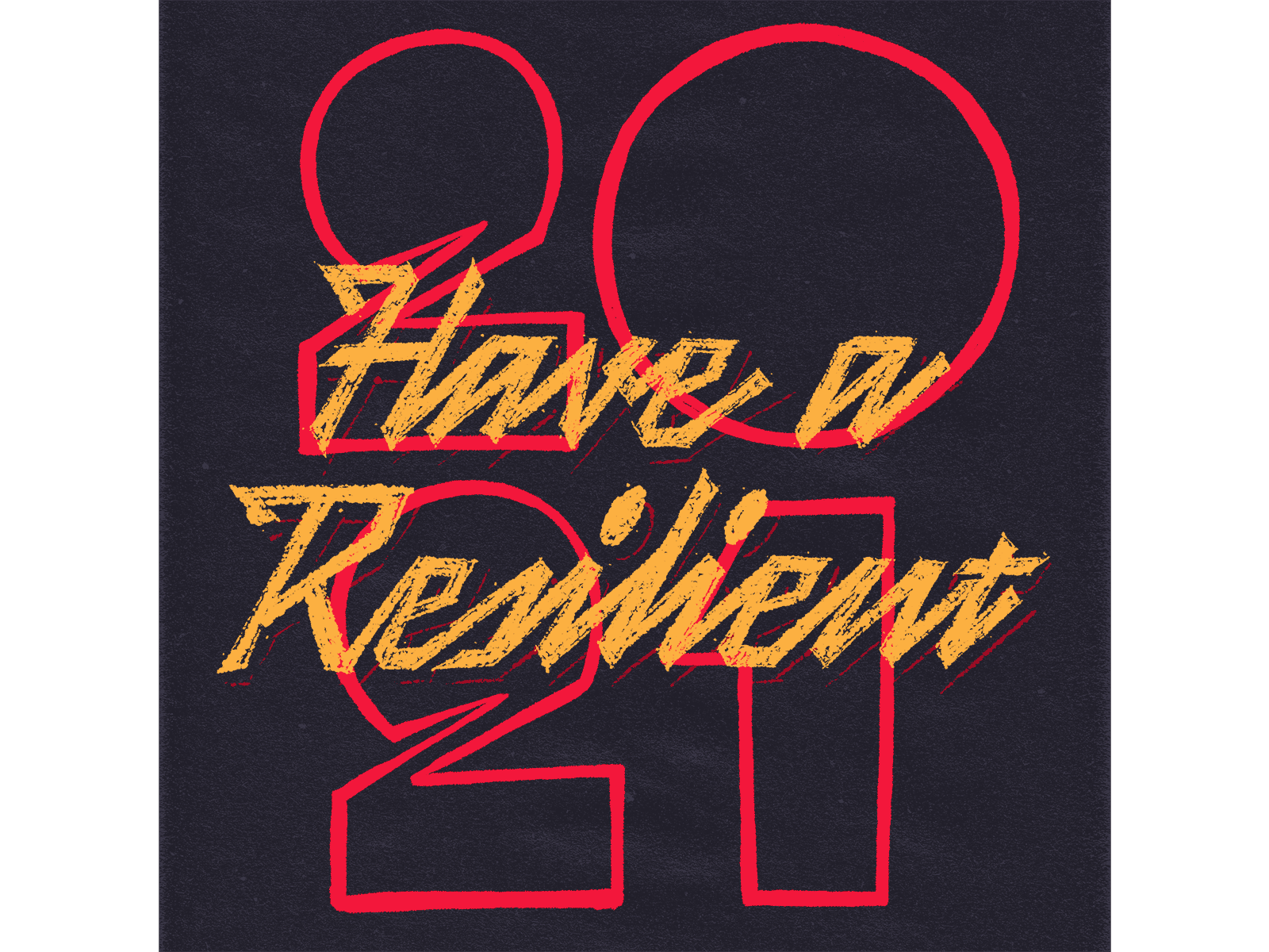 Have a Resilient 2021 animation frame by frame handlettering happy new year lettering procreate resilient script textures