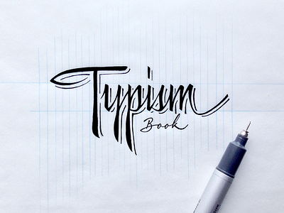 Typism Book book brush handlettering lettering script typism