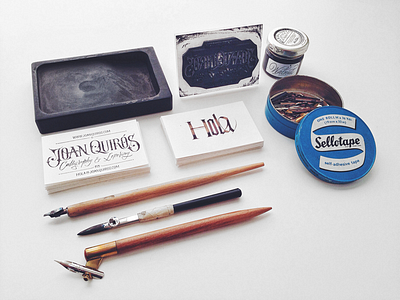 Business Cards business cards calligraphy craftsmanship diy do it yourself hand lettering handmade lettering process