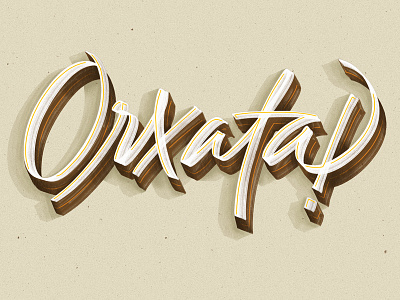 Orxata! brushlettering handlettering horchata ipad pro lettering orxata procreate script script lettering textures