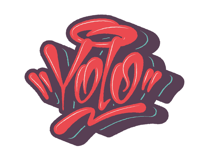 YOLO after affects animation graffiti handlettering lettering motion motion design sticker tag yolo