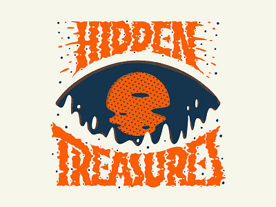 Hidden Treasures eye film photography handlettering hidden treasures illustration ipad pro latent image lettering porcreate procreate