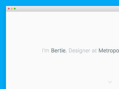 Personal Website 2015 2015 clean design designer minimal personal website portfolio ui ux web design website