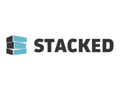 Stacked blocks icon logo stacked