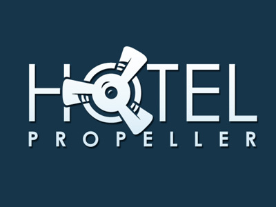 Hotel Propeller hotel logo propeller
