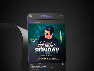 Social Media Post Design for Consert / event or Dj Party christmas dj party post design event banner halloween event post design instagram post design party banner design post design social media post design