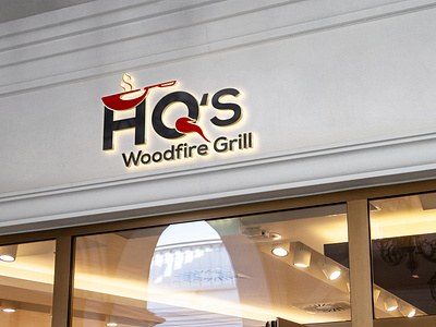 HQ Grill Restaurant LOGO grill logo hq logo hq resturant logo