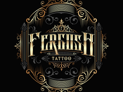 Ferguso design illustration lettering logo tattoo tattoo art type typography vector