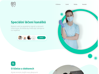 Denta - just design things... dentist doctor landing page ui web