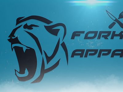 Polar Bear Forknife Apparel banner banner logo bannerdesign branding design graphidesign typography