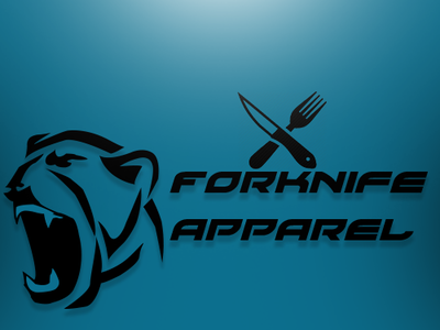 Forknifeapparel Logo Official branding design graphidesign logo typography
