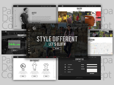 Pakaiapa.id concept adobe xd design flat illustration photoshop portfolio ui ux web