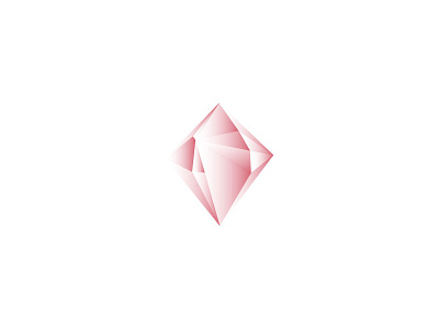 Diamond diamond gradient icon illustration red