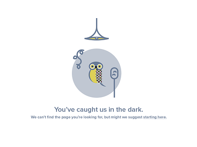 404 404 blue color dark geometric icon illustration nature owl yellow