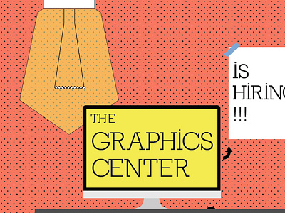 Graphics Center computer illustration lightbulb poster