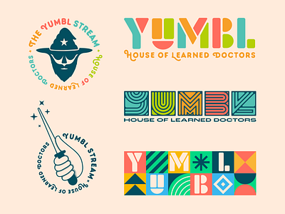 YUMBL Stream - Brand Assets assets branding colorful design guadalajara logo magic mexico specimen streamer type typography vector wand wizard