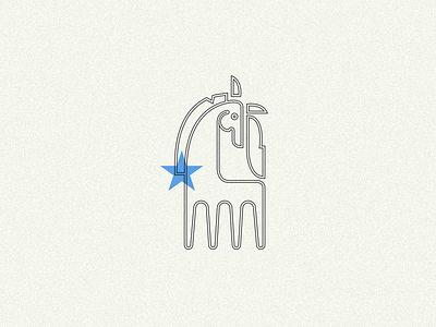 Cavall black caballo guadalajara horse icon logo mexico outline star