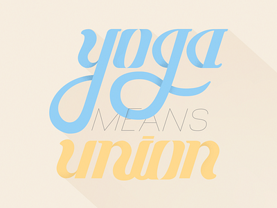 Union of mind, body and spirit. guadalajara had lettering lettering lettering practice letters mexico script type yoga