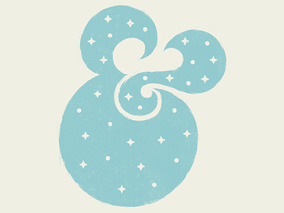 Ampersand ampersand guadalajara handmade illustration mexico space stars textures type typography vector