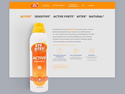 Product Page bug repellent bugs guadalajara mexico mosquito mosquito repellent repellent ui ux web