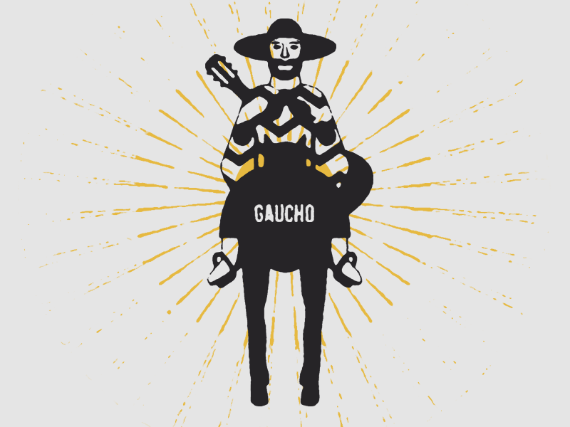Gaucho argentina boots chile cowboy gaucho guadalajara guitar horse illustration mexico patagonia south america sun