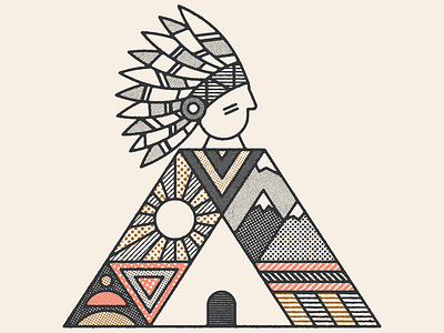 ⛰️ distressed dots feathers geometric guadalajara illustration lakota lines mexico mountains native native american nature pattern textures