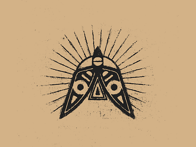 ✹ bird black design distressed earthy geometric geometry guadalajara illustration mark mexico sun symbol textures