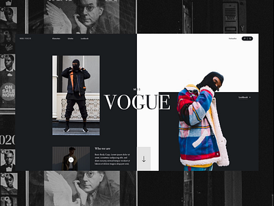 Fashion website landing page UI/UX Design