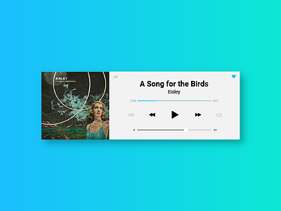 Daily UI #009 - Music Player app application daily daily100 dailyui music play player song ui volume