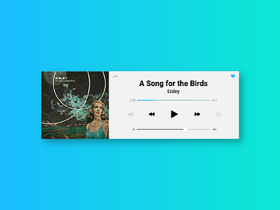 Daily UI #009 - Music Player