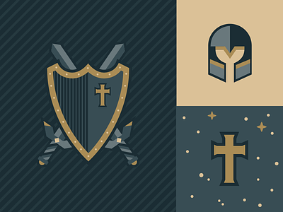 WIP - Armor of God armor of god cross helmet icons shield sword