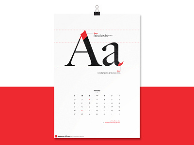 Anatomy of Type - 2019 Calendar